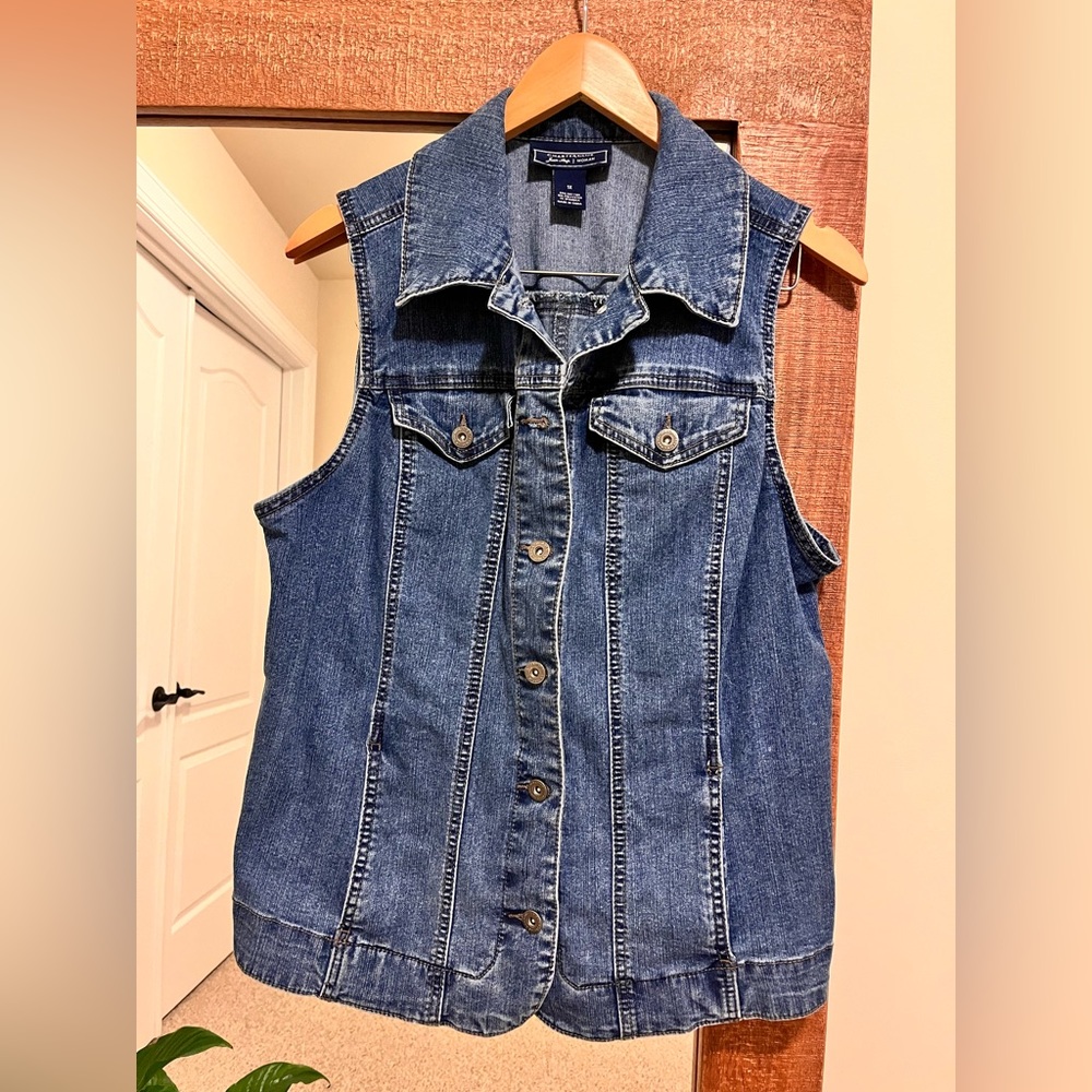 Charter Club denim vest